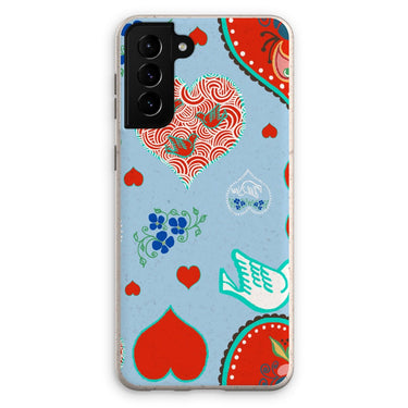 Nordic Folk Hearts Eco Phone Case - Loam & Lore
